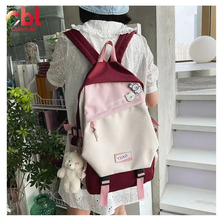 Custom school bags backpack big capacity schoolbag female junior school lady buy backpack laptop college bags for girls