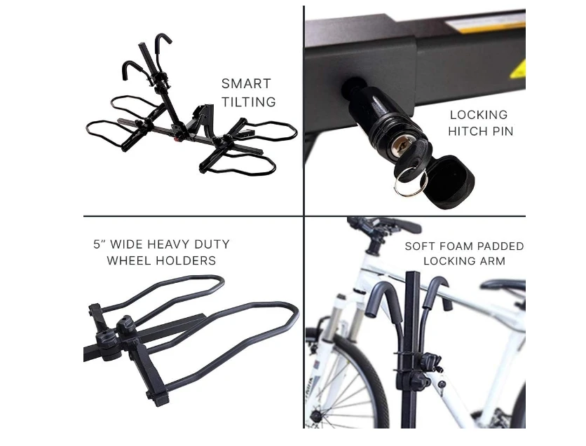Car Rear Load Modification Universal Electric Bicycle Luggage Rack Square Mouth Trailer Rack Foot Pedal Single Frame
