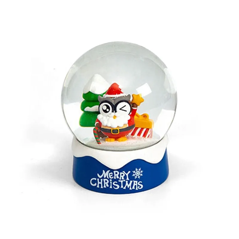 Custom Large  Christmas Resin Charms Glass Snow globe Logo Customized Snow globe Durable High Quality For Holiday Decoration