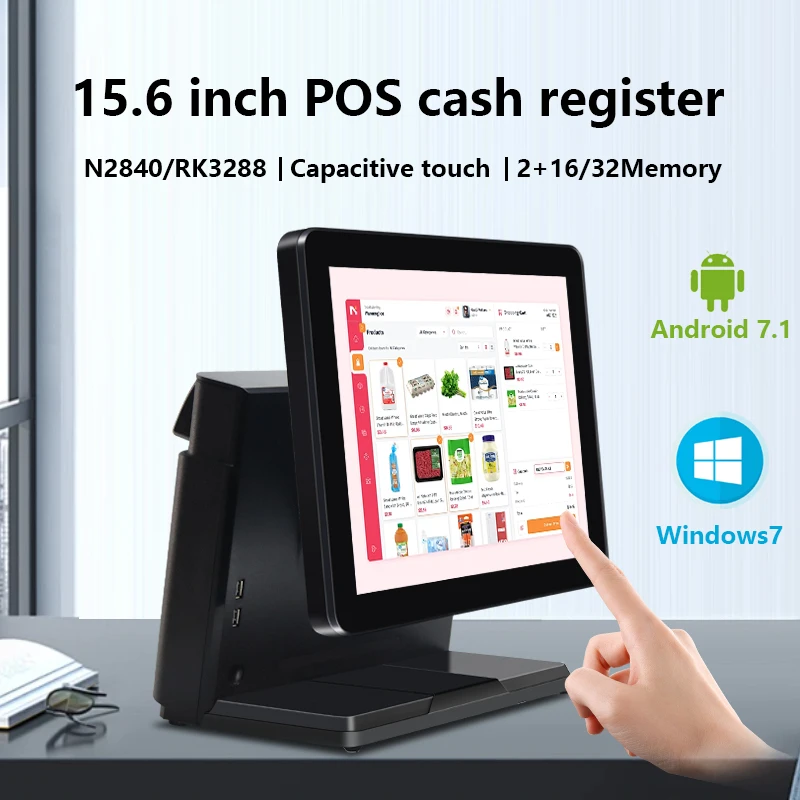 Point of Sale Terminal 15.6inch Retail Payment Solution android system All in One  smart POS Machine Cash Register