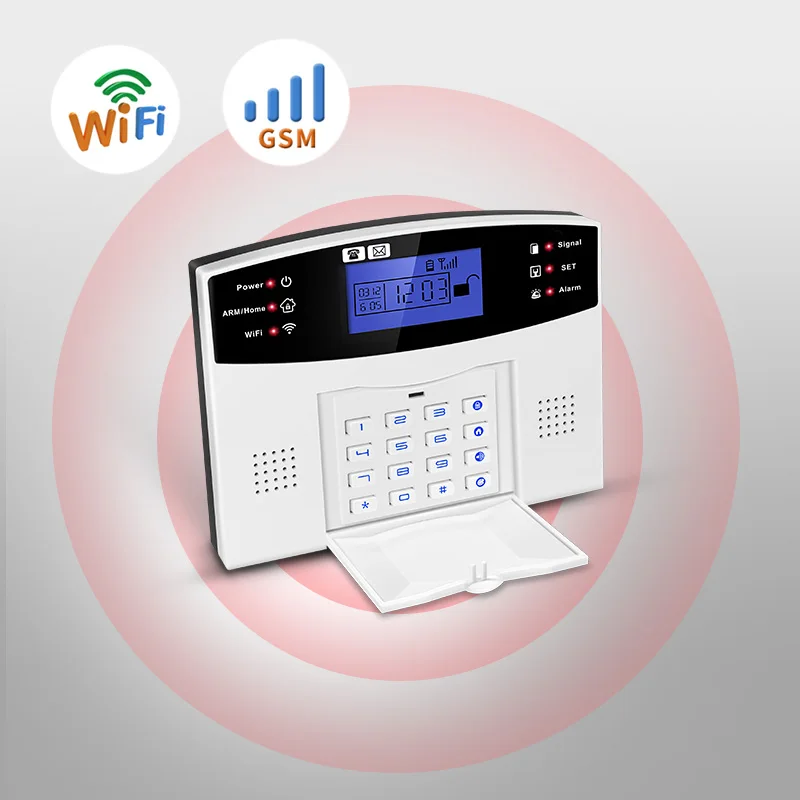 WIFI + GSM Home Alarm System Rechargeable Battery Security Tuya GSM WIFI Alarms