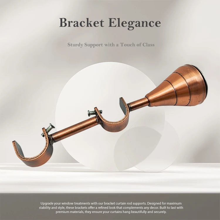 Panic Buying Iron Curtain Rod Brackets Single/Double Curtain Pole  Metal Rod Curtains