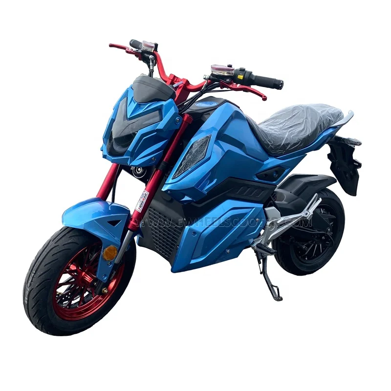 2000w Long Range fast speed cheap Electric Motorcycle with 12 inch wheel for sports