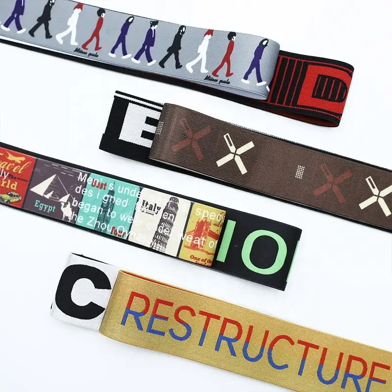 Explosive New Products China Factory Price Custom Printed Jacquard Waistband Elastic Band For