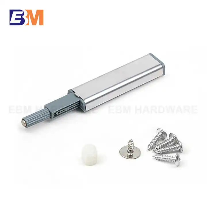 Touch Release Push Open Cabinet Door Latch Push-push Drawer Cabinet Latch Rubber Head and Magnetic Suction Head