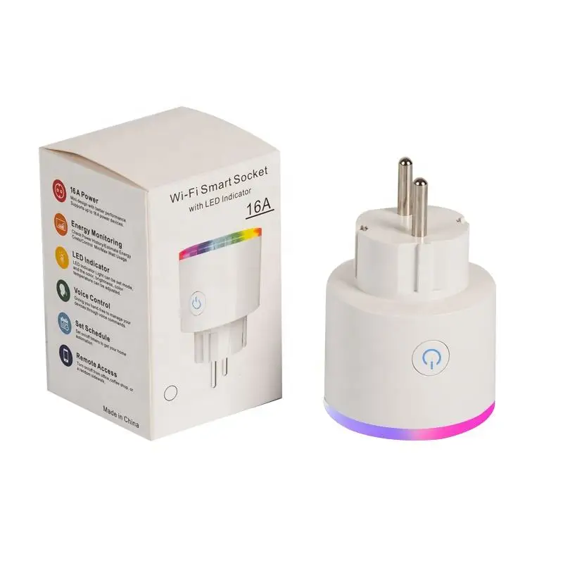 Smart Plug 16A Wifi Smart Socket Tuya Smart Life App EU Wifi Plug Work with Alexa Google Home