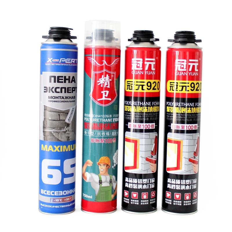 factory supply high Expandable fireproof pu foam sealant support OEM