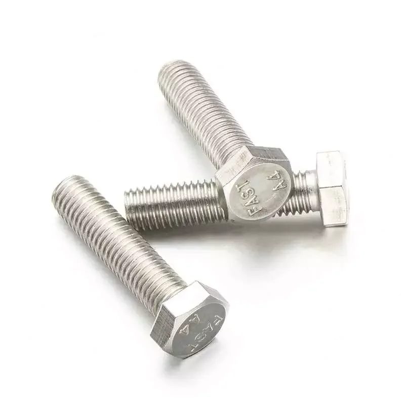 Stainless Steel 304 316 316L A2-70 A4-80 Hex Bolts With Nuts