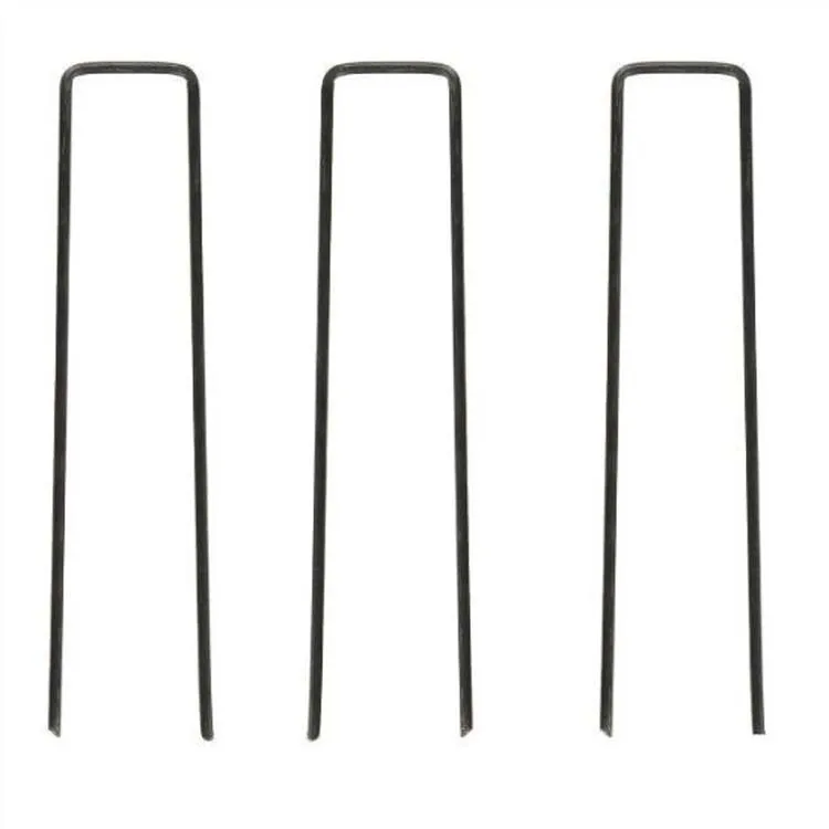 Peg Land scape Fence Lawn Weed Mat Turf Nails Garden Staples Anti rust Tent Pegs U Shaped