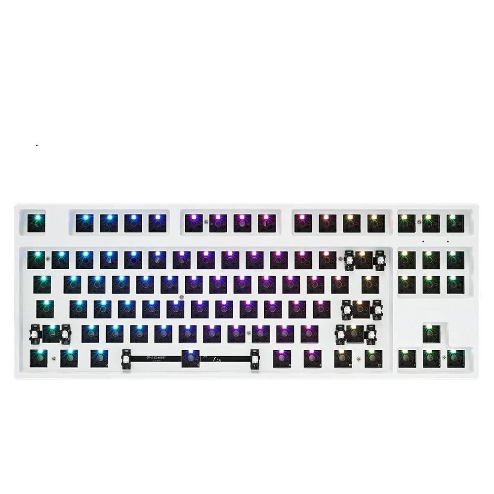 Hot Swap plastic 87 keys semi- finished tkl keyboard kit Mechanical Keyboards