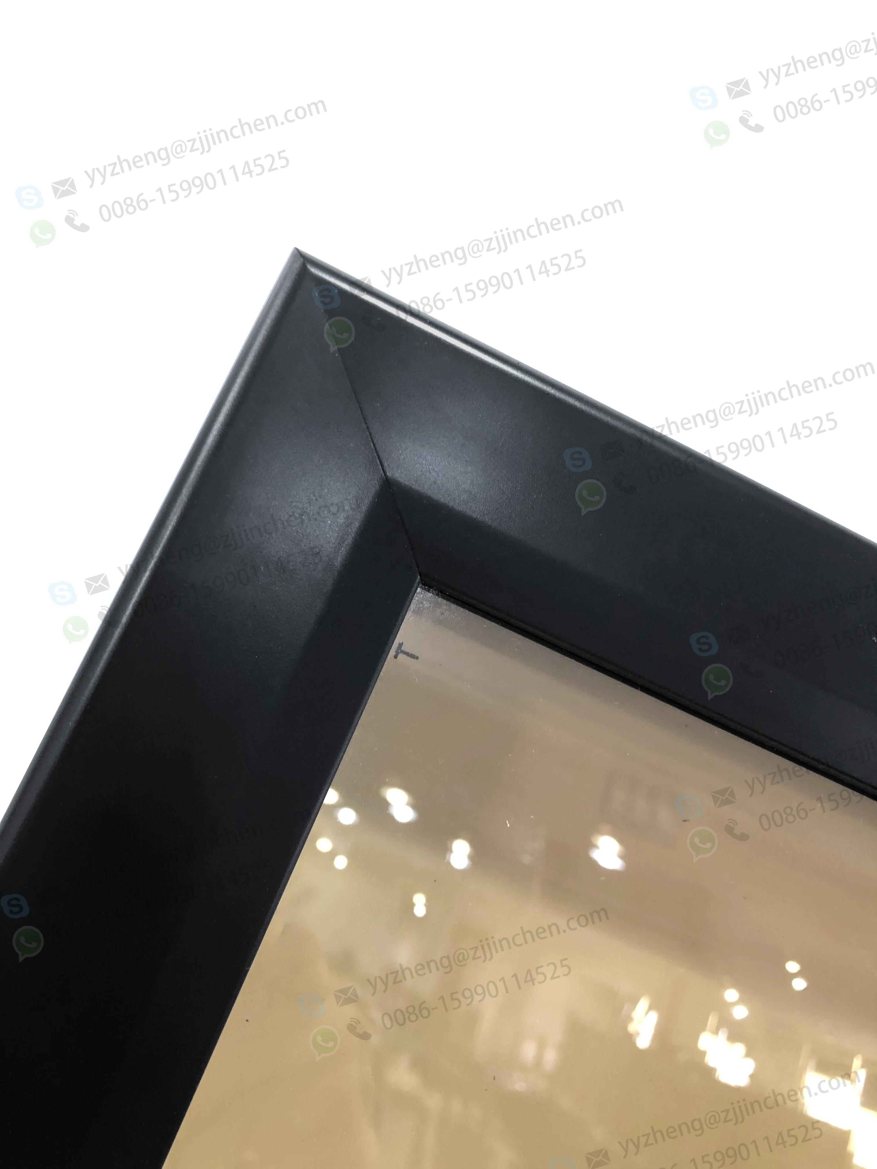 Tea color toughened glass wine cooler glass door