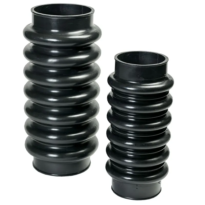 rubber bellow dust cover mold suction EPDM NBR FKM silicone with cuff end corrugated