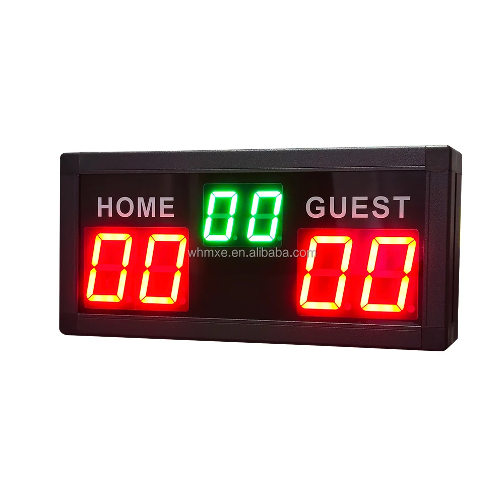 4 Numbers Aluminum Alloy Housing LED Display Scoreboard for Multiple Indoor Competition
