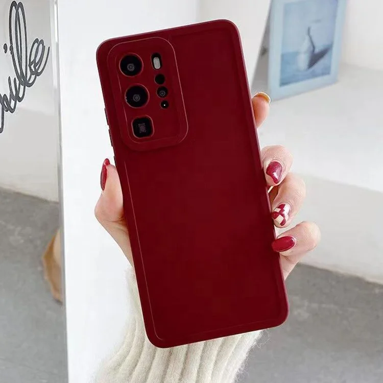 New Matte square phone case for iphone/oppo x5/realme 8/honor 50 Soft silicone tpu customized mobile cover