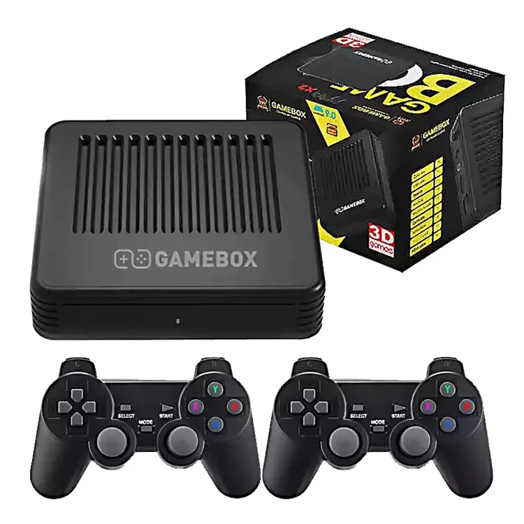 New Retro TV Game Box G11 Android 9.0 Emuelec 4.5 Dual System 64GB/128GB G11 Video Game Console Box for PSP N64 DC PS1