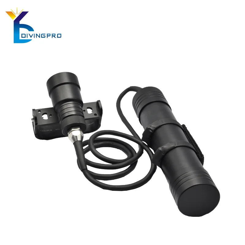 LED diving flashlight powerful professional waterproof rechargeable led flashlight