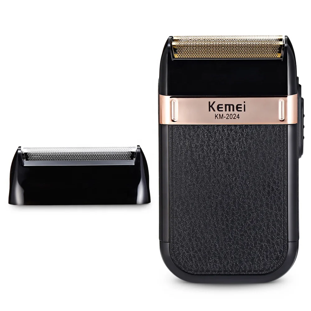 Kemei KM-2024 Best Beard Trimmer Rechargeable USB Cable Reciprocating Twin Blade Razor Shaver Beard Trimmer Shaving Machine
