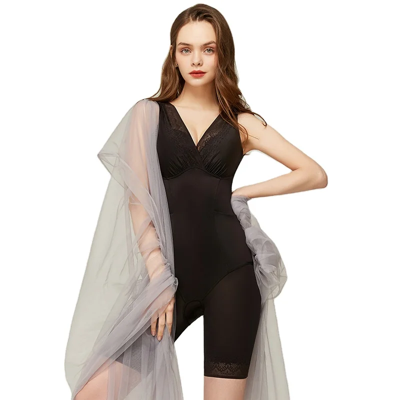 Merrige plus size bodysuit colombian fajas shapewear tummy control corset body shaping underwear for women