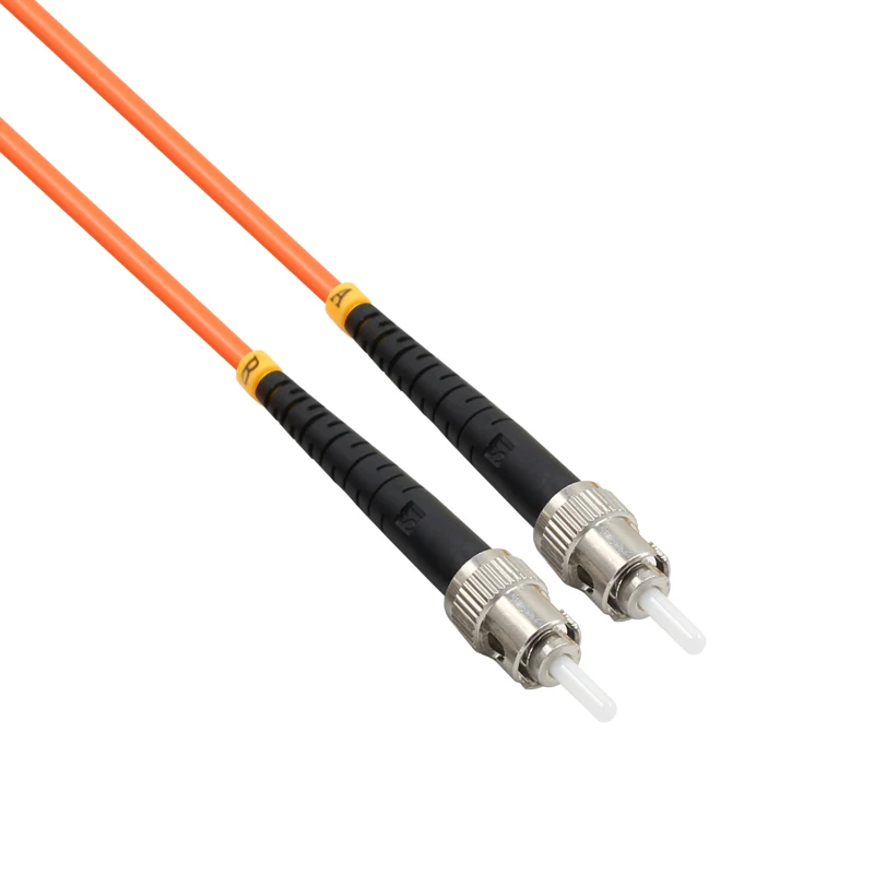 VCOM Low Insertion Loss Optical Network Drop Cable 3 Meters ST to LC Duplex Multimode OS2 Fiber Optic Patch Cord