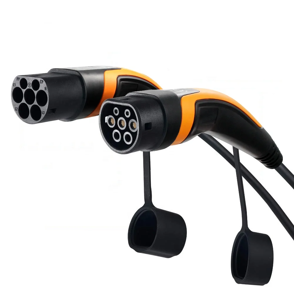 16 ампер Тип 2 к Тип 2 штепсельное электрическое автомобильное зарядное устройство IEC 62196-2 Быстрый EV зарядный кабель