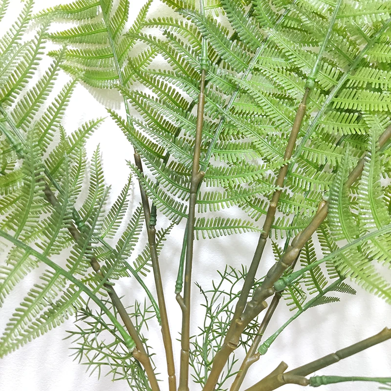 Smart Artificial Persian Fern Tree Branches Bonsai Vase Decoration Artificial Plants Hanging Artificial Greenery Bush