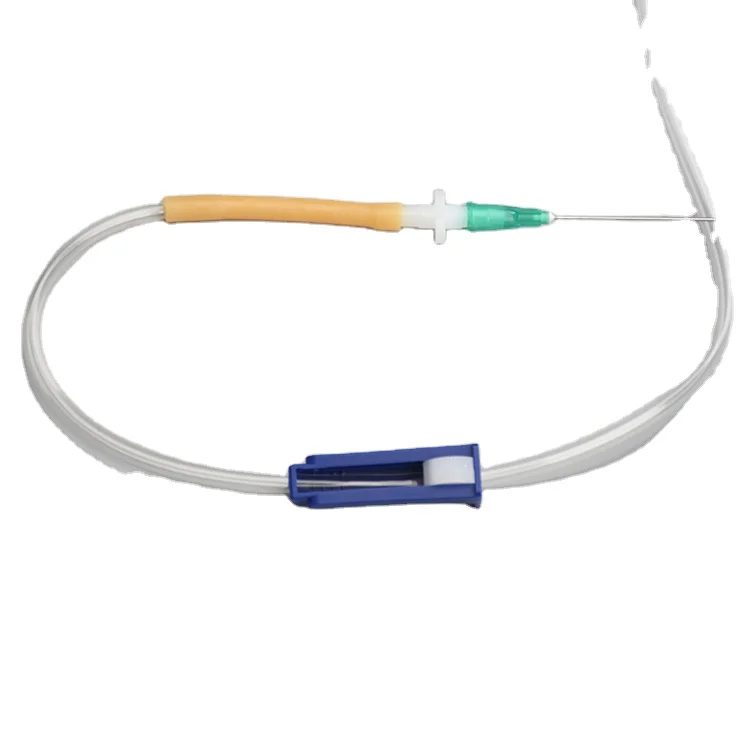 Заводской новейший инфузионный набор с иглой-бабочкой инфузионный набор с регулятором потока