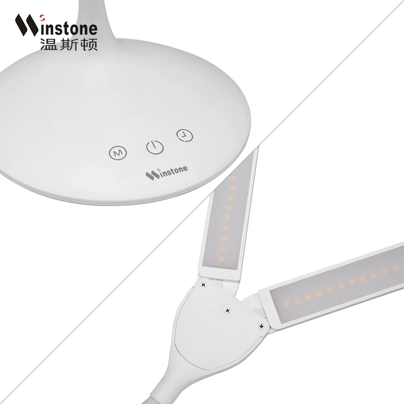 LED desk reading lamp, dimmer light desktop table lamps, home office desk lamp with 3 mode light