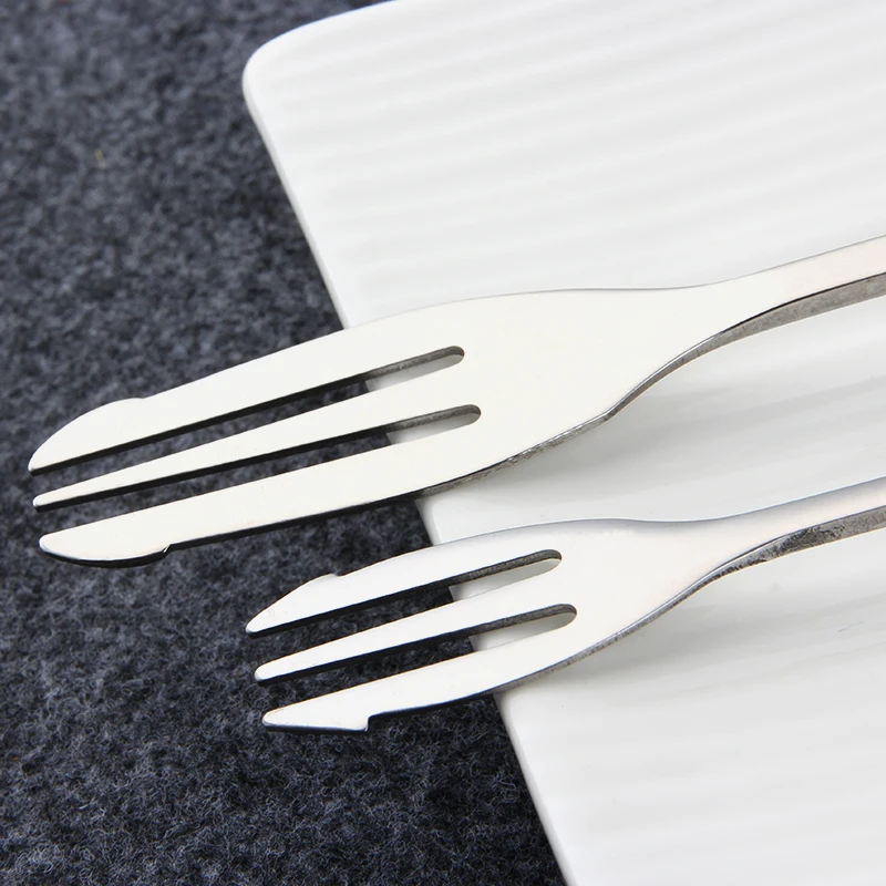 Bar Spoon With Fork Cocktail Spoon Long Handle Stirring Stainless Steel Cocktail Spoon