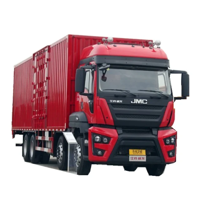 New Heavy JMC Cargo Van Truck/18 Ton Capacity Load 60 Cubic Meter Euro 5 Emission Standard Lorry Delivery Truck For Sale