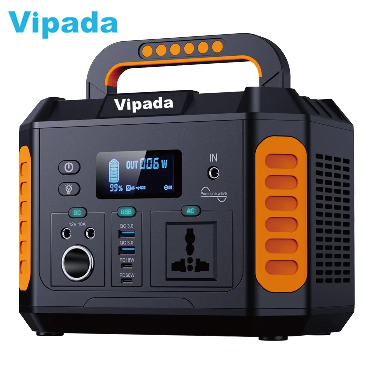 500W Portable Power Station (650W Max) Outdoor Emergency Power Supply Home Energy Storage Battery Systems Portable Power Station