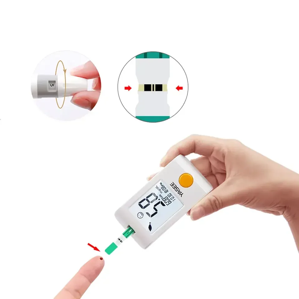 2023 Hospital  Sugar Monitor Kit Blood Glucose Testing Machine Blood Glucose Meter Blood Sugar Monitor