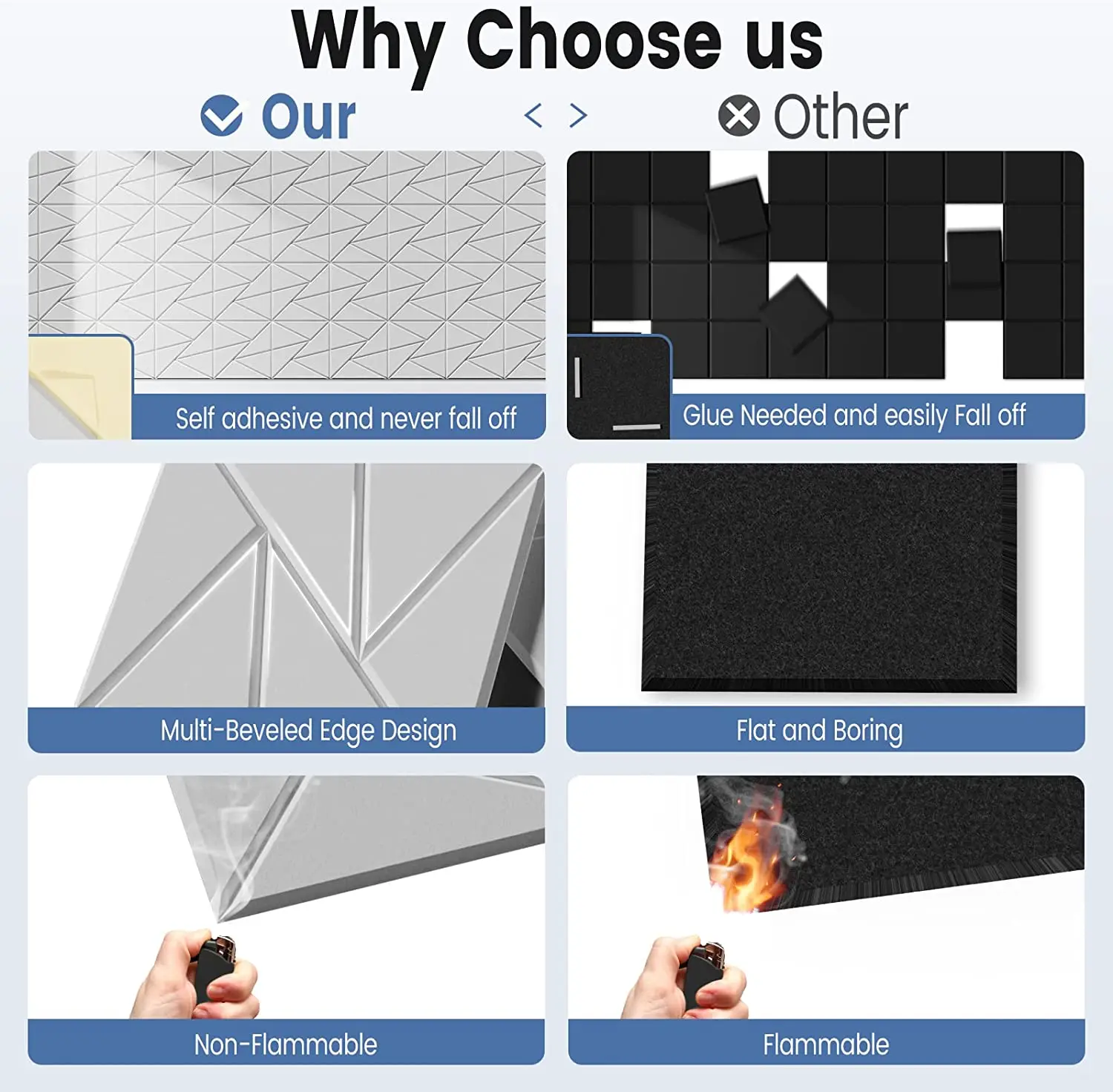 100% Polyester Material Acoustic Wall Panel High Quality Polyester felt Sound-absorbing Board