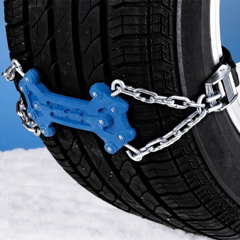 Winter road safety anti-sliding winter rubber chain for car emergency rescue