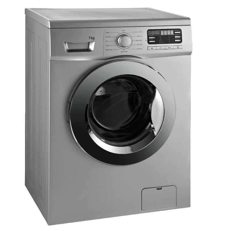 7kg Sliver color Full Automatic washing machine/ LGdesign front loading washing machine/Wholesale home appliances