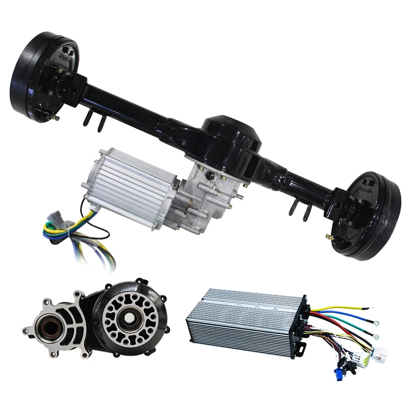 Supplier Ev Pmsm 72V Dc Motor Rear Axle Tricycle Differential 48 Volt Bldc Motor