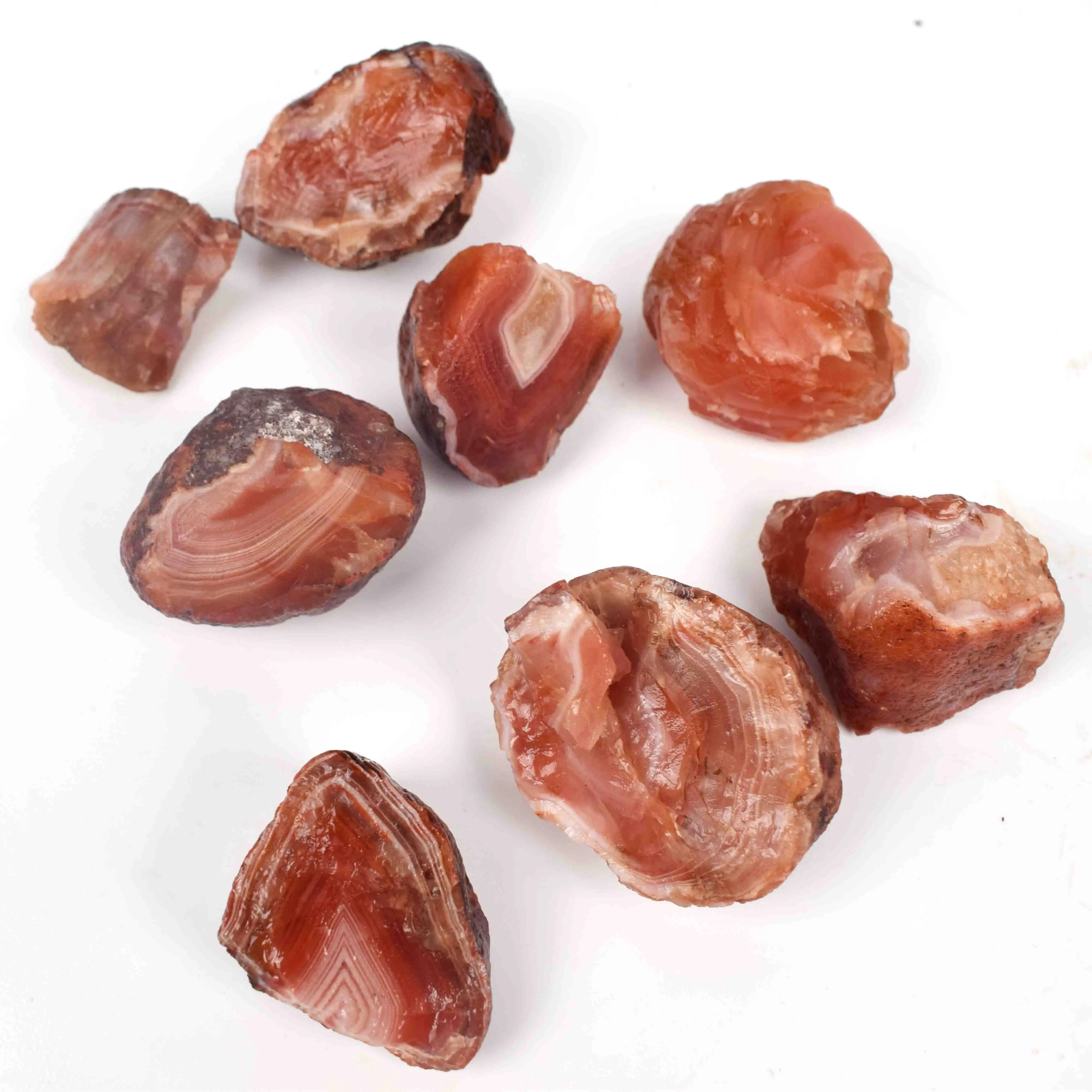 Wholesale Nature Crystals Rough Stones Carnelian Red Agate Raw stones For Sale