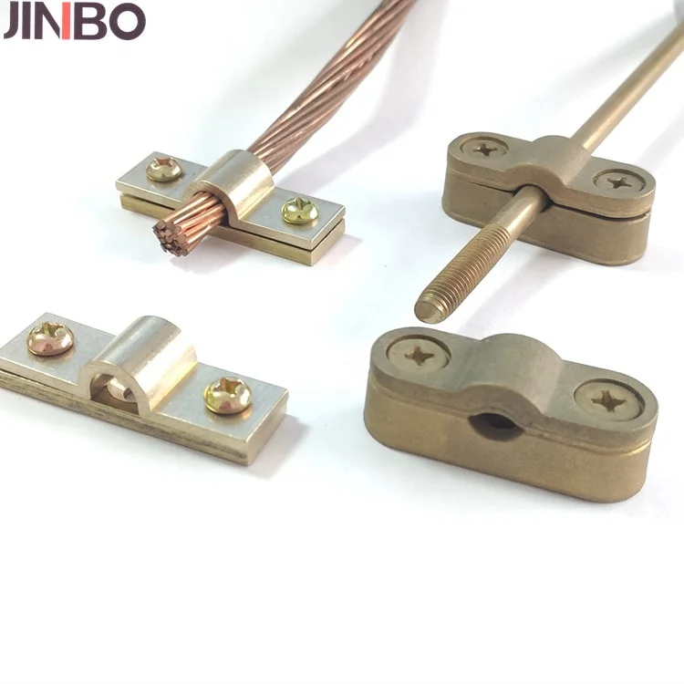 Hot selling cheap conductor come along clamp electrical brass ground saddle clip wire clip
