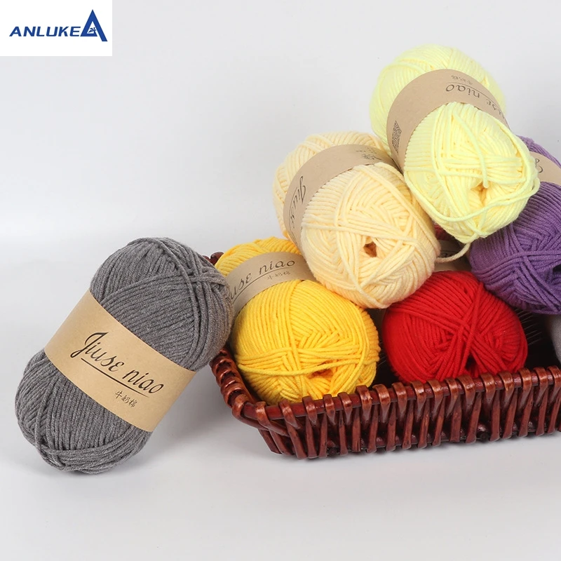  5ply Эко-дружественных стороны вязание хлопок пряжа из смешанного волокна (носок вязальные молока хлопчатобумажной