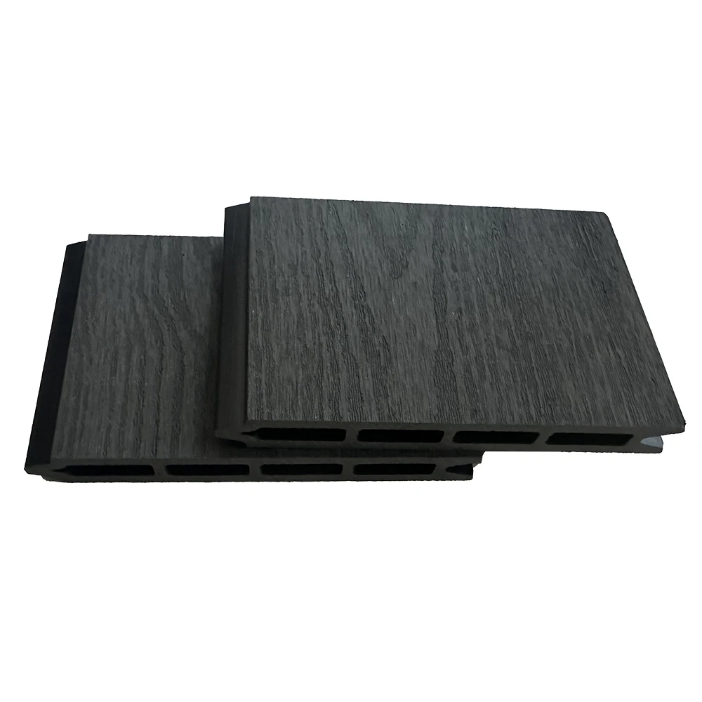 Adjustable Angle Black Powder Coated Aluminum Fence Post Channel Extrusion Outdoor Wpc Composite Panel