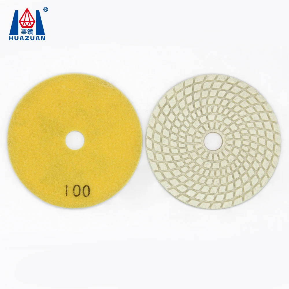 4 inch 7 steps wet diamond polishing pad for marble granite