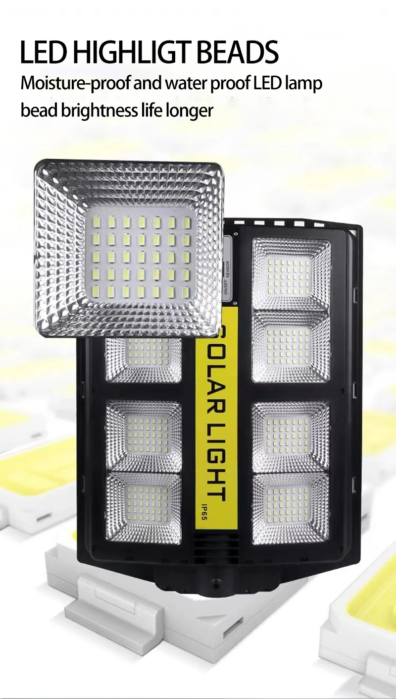 Ip65 Waterproof Outdoor Road Lamp Solar Light 300w 400w 500w Integrated All In One Led Solar Street Light