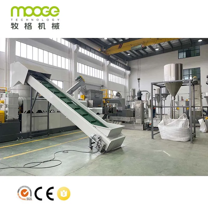 Plastic Film Single Stage Screws Granulating Machine