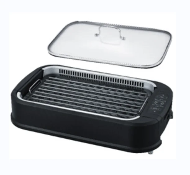 Indoor Grill Electric Smokeless Grill Korean BBQ Grill Nonstick Large BBQ Griddle Pan Electric Griddle