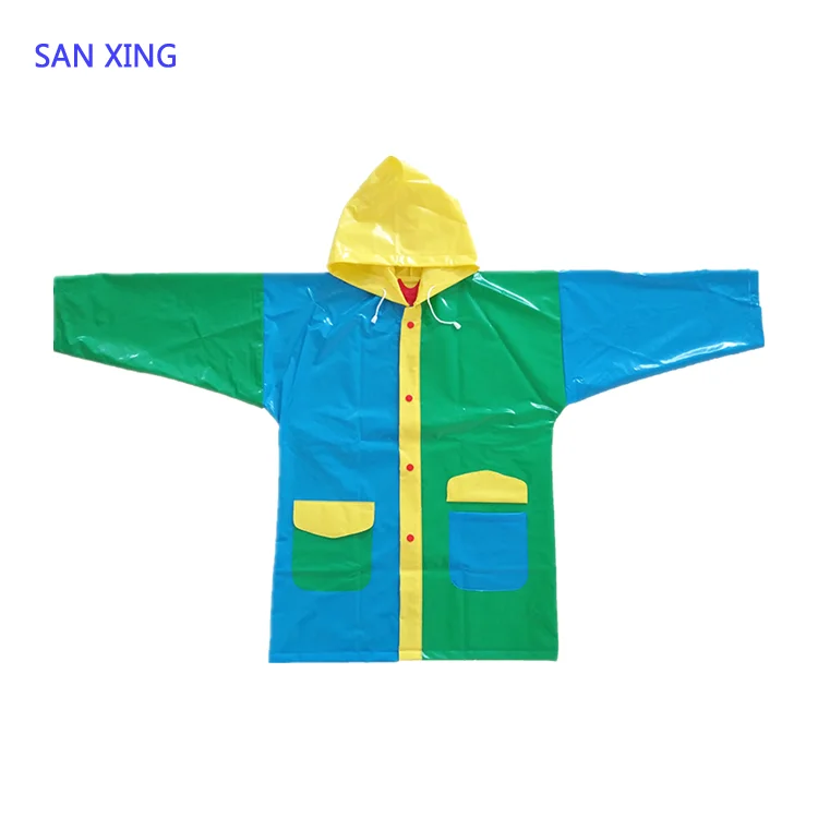 
cheap high capability custom printed with logo raincoat 