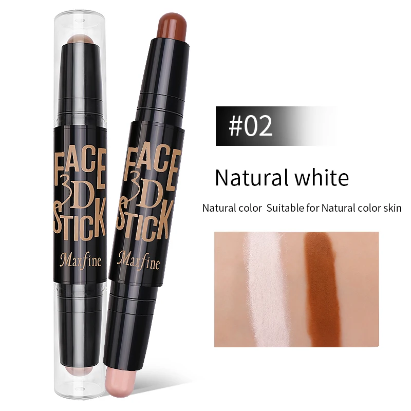 
Hot Selling Beginner Makeup Two Head 3D Cosmetics Nude Highlighter And Pro Concealer Pencil 