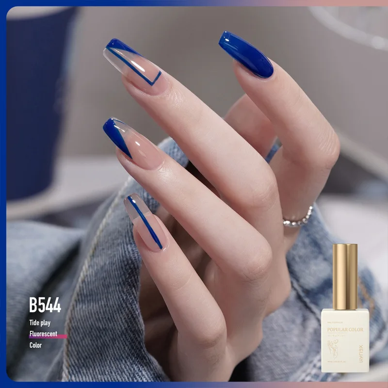 8 Colours 15ml Macaron Candy Fluorescent Colour Nail Polish Suitable Sunshine Orange Nail Art DIY Factory Wholesale