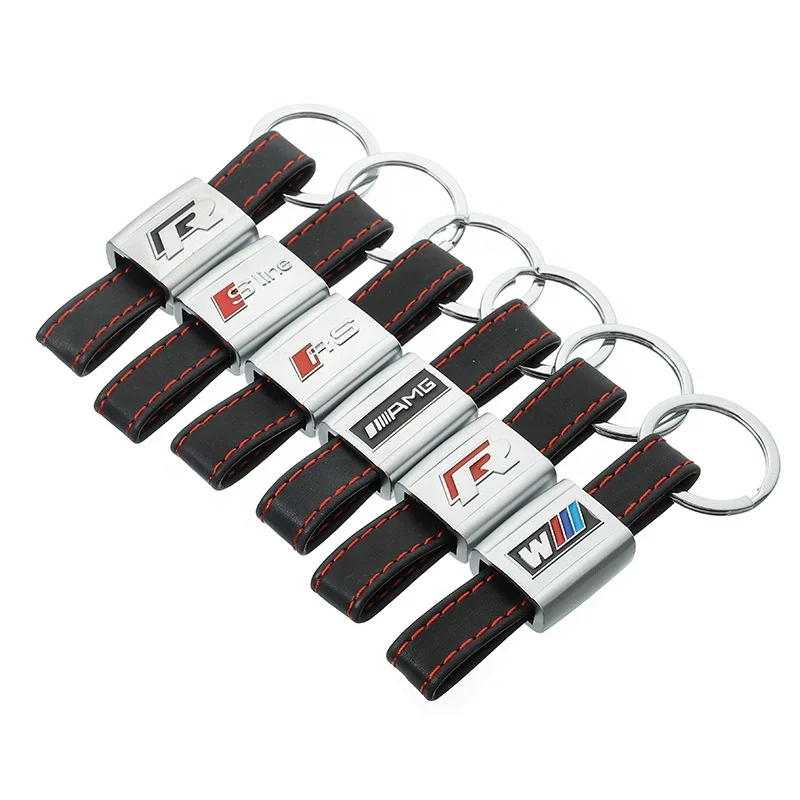 
Custom logo metal zinc alloy car auto logo keychain keyring in stock 