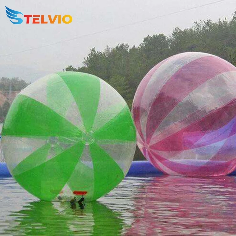  floating water sport TPU half the color inflatable ball roller for summer