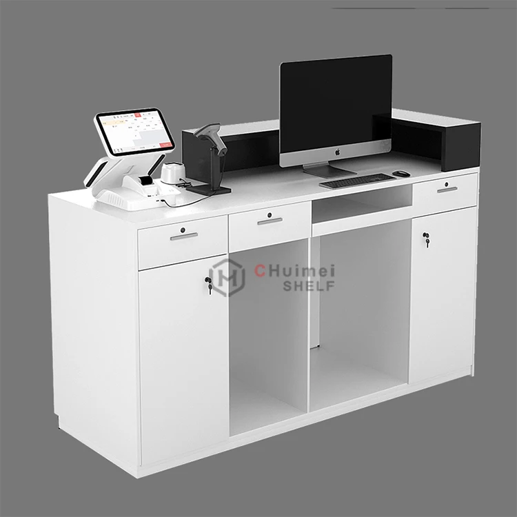Checkout Counter Retail Money Counting Machine Checkout Counter Cashier Desk