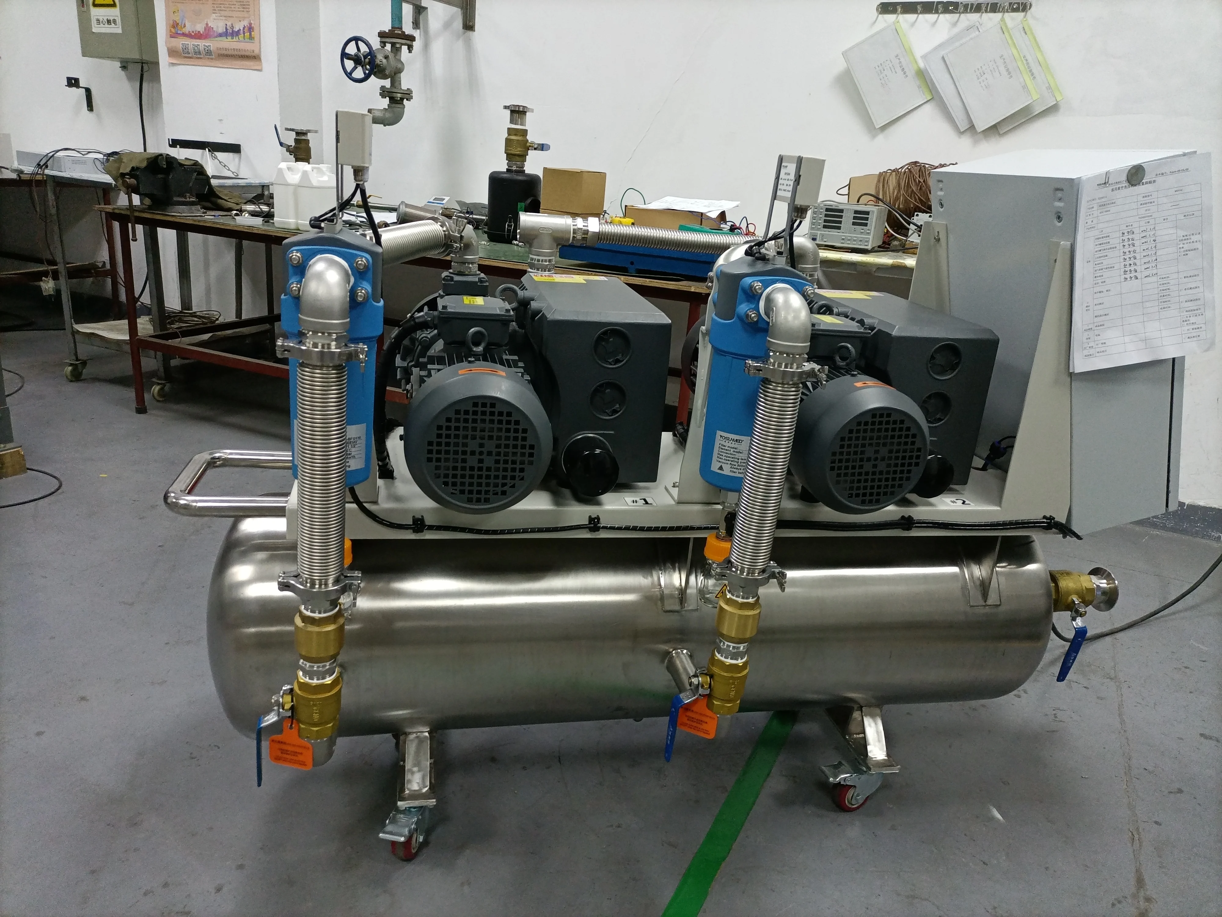 Customized Central Vacuum System Medical Oil-lubricated Rotary Vane Vacuum Pump